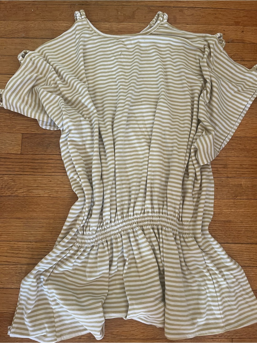 🤍 Easel Striped Cold Shoulder Dress/Tunic – Size Medium 🤍